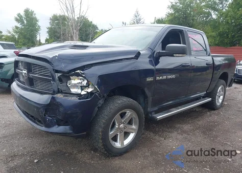2012 Ram 1500 Sport z USA, uszkodzony, nr VIN 1C6RD7MTXCS252606